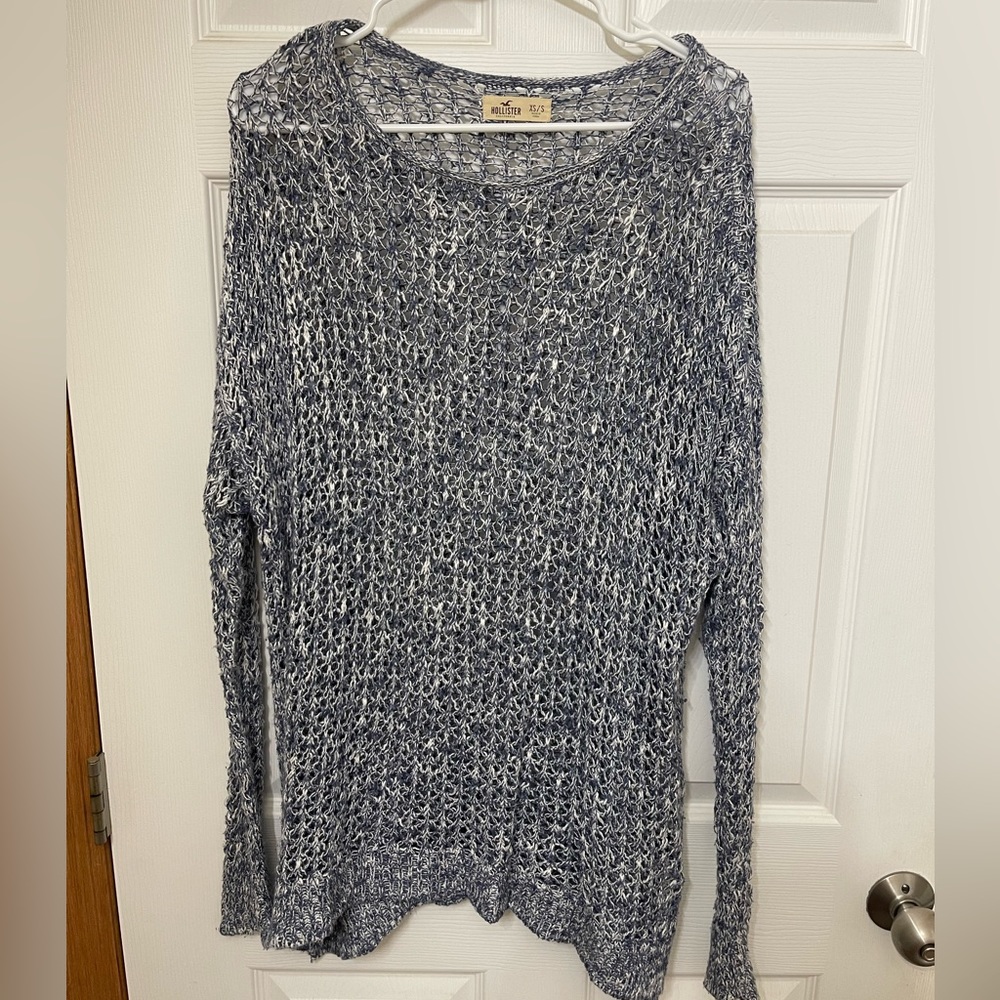Blue hollister sweater xsmall